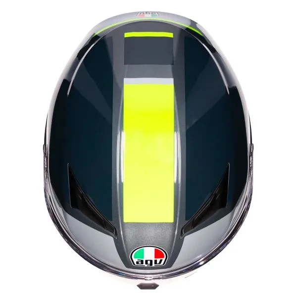 AGV K3 Shade Grey Yellow Fluo + Kit Bluetooth Lokui K30 