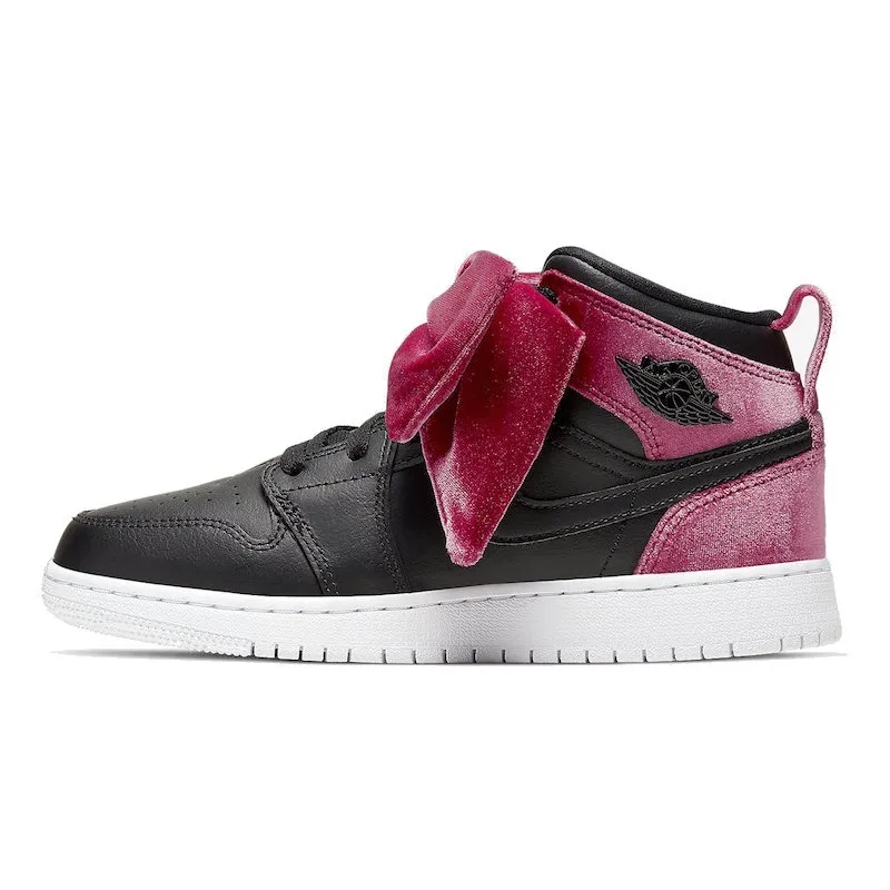 Air Jordan 1 Mid Bow Black Noble Red