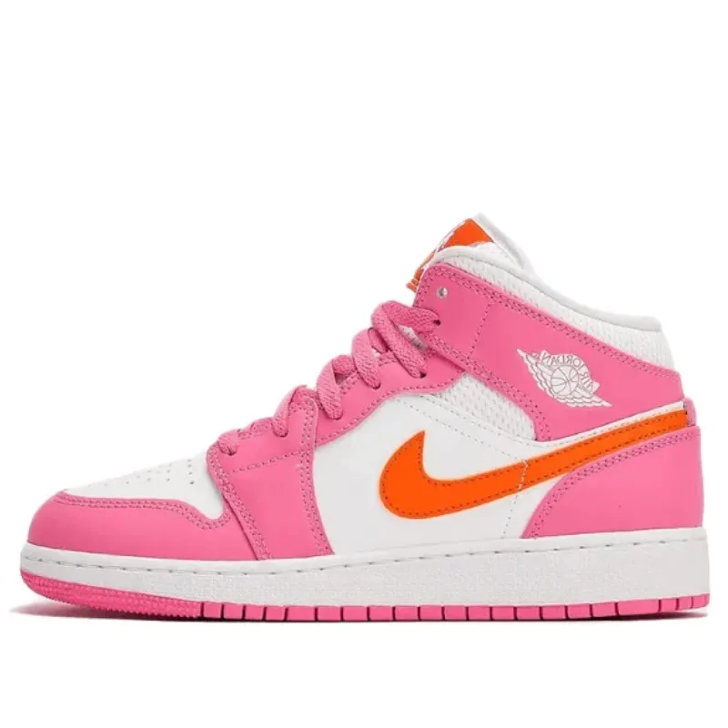 Air Jordan 1 Mid Pinksicle Safety Orange