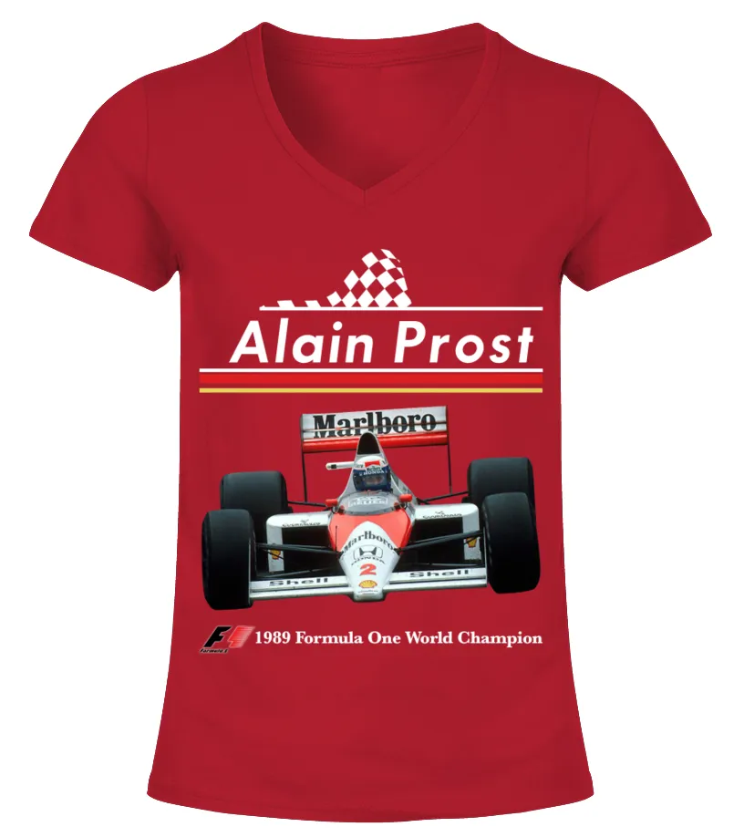 Alain Prost BK RD (3) Camiseta cuello pico Mujer