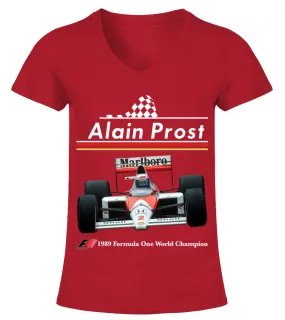 Alain Prost BK RD (3) Camiseta cuello pico Mujer