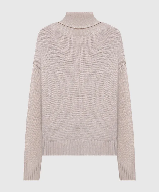 Allude Beige wool and cashmere sweater