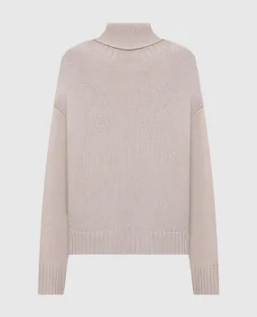 Allude Beige wool and cashmere sweater