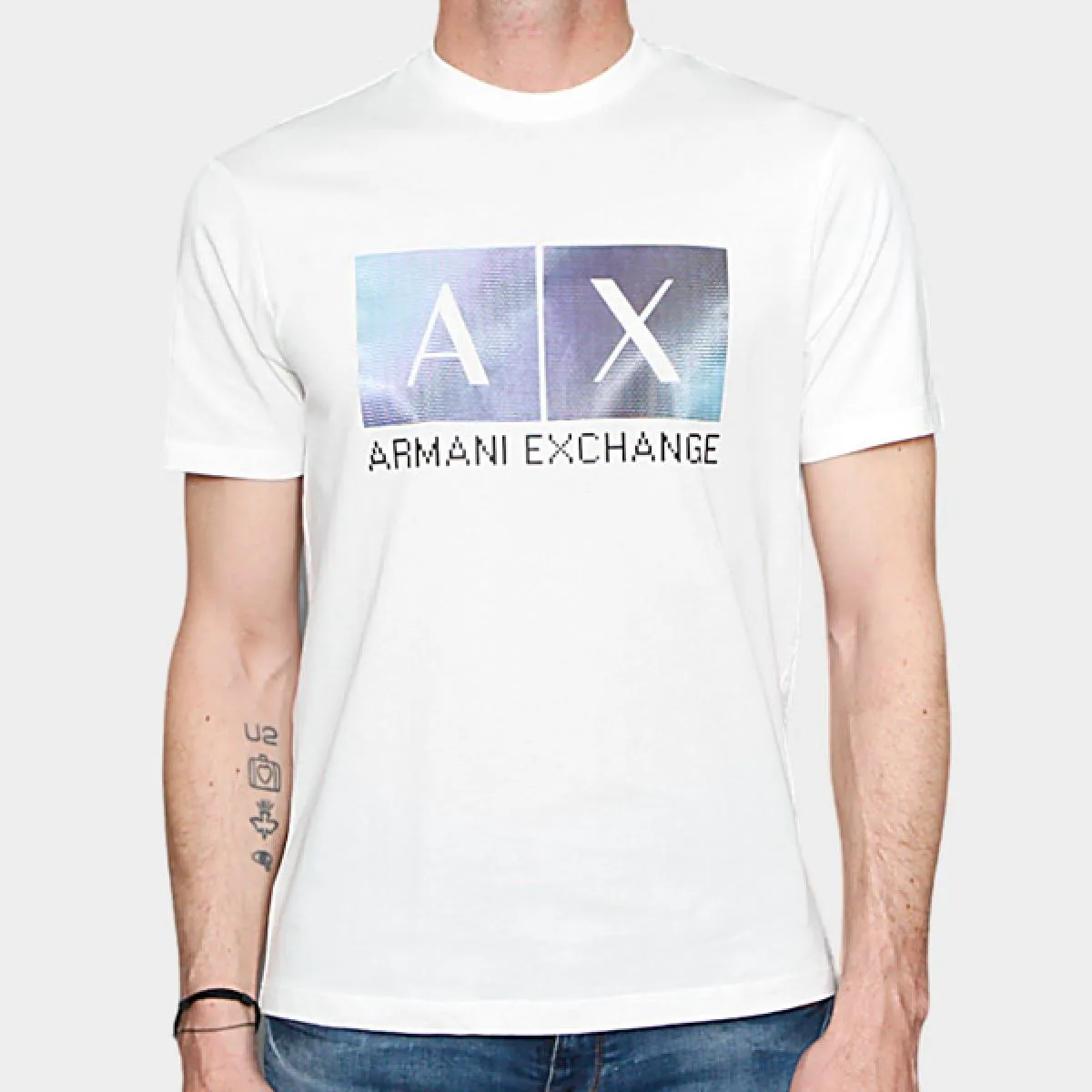 ARMANI EXCHANGE  CAMISETA BLANCA