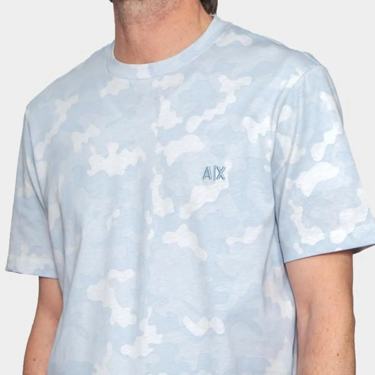 ARMANI EXCHANGE  CAMISETA CELESTE