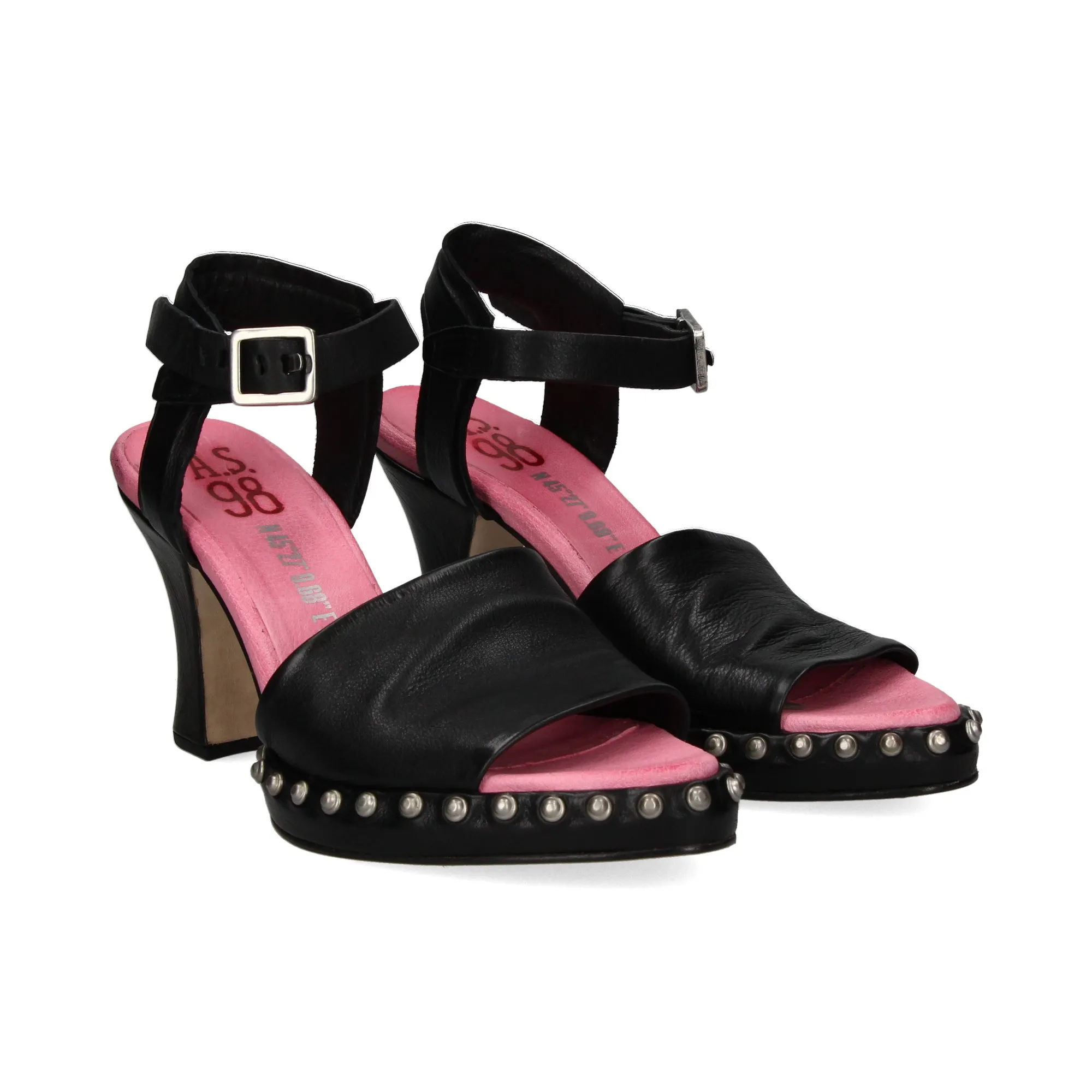 A.S.98 Sandalias con plataforma de Mujer 101 0001 NERO+S