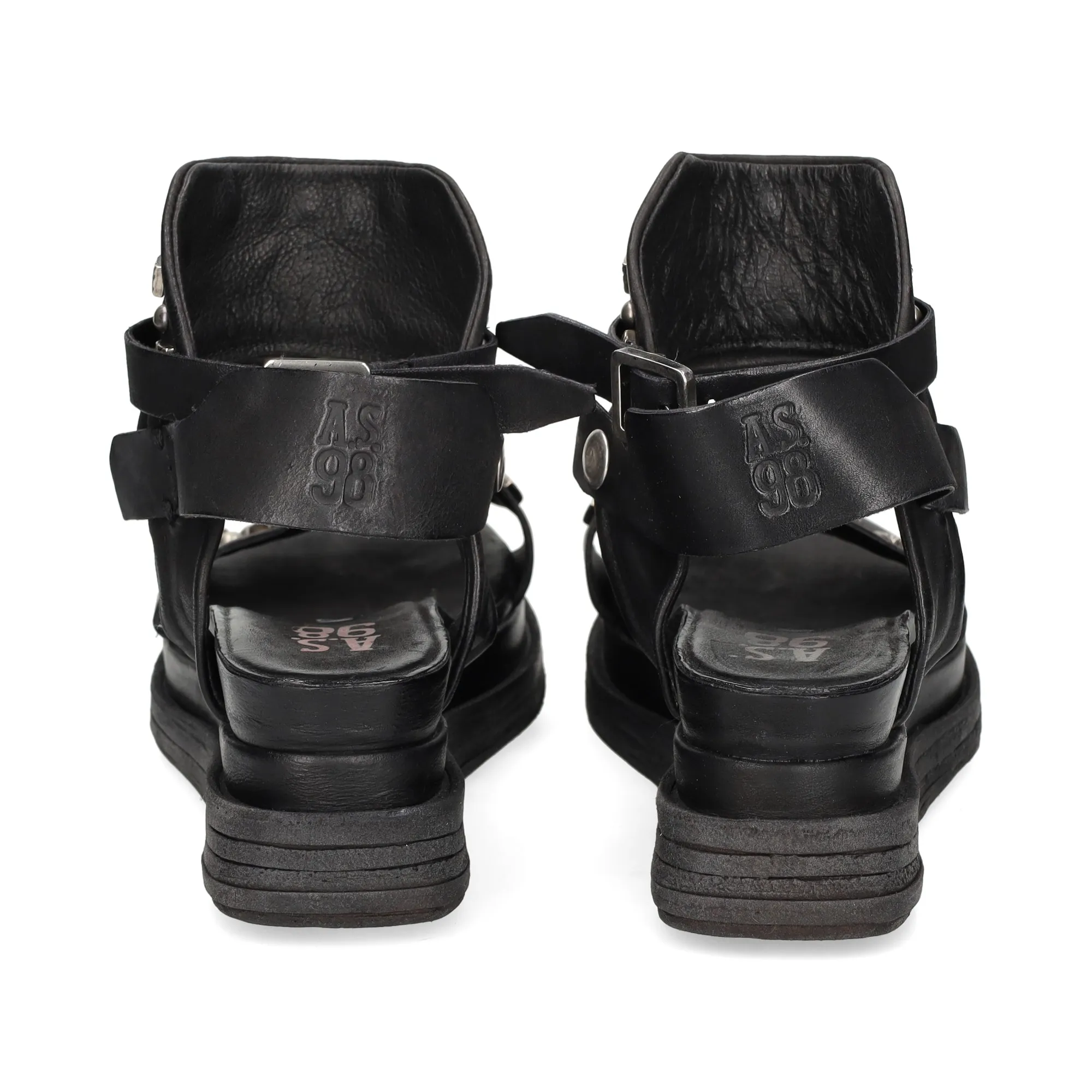 A.S.98 Sandalias con plataforma de Mujer 101 6002 NERO