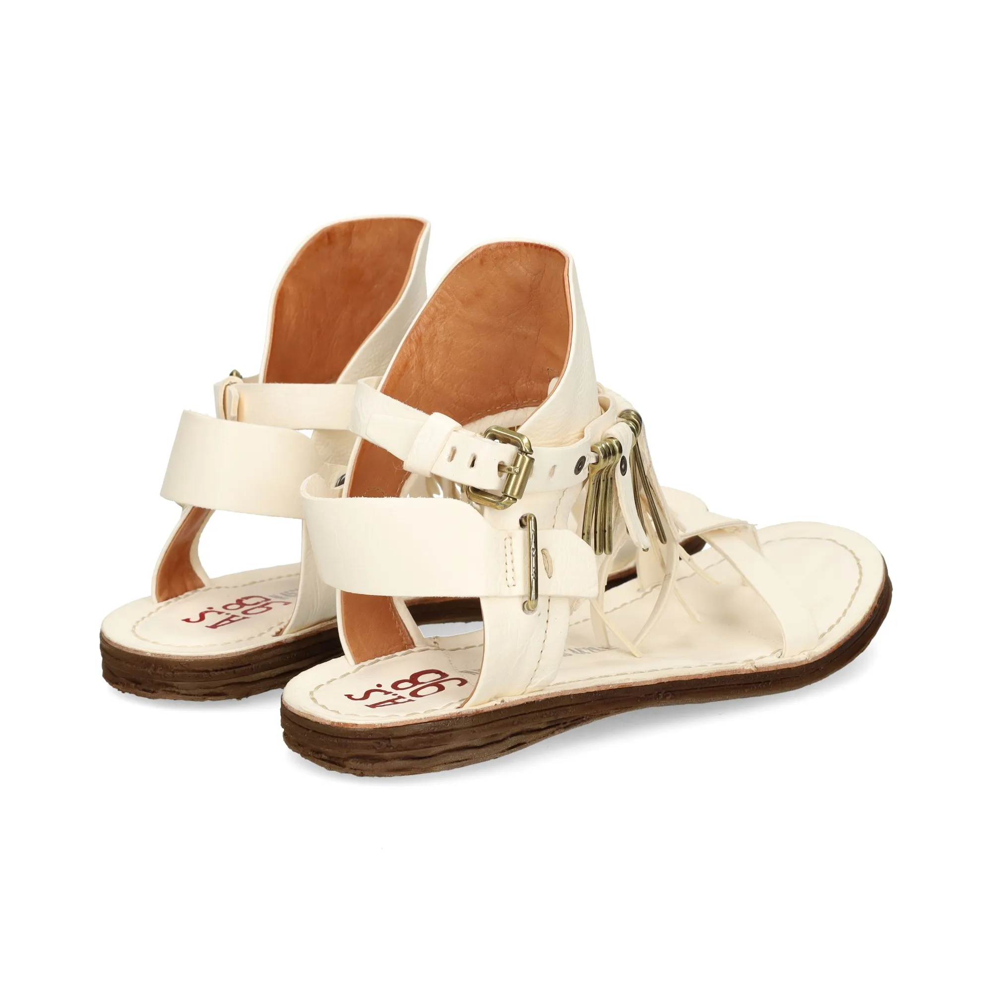 A.S.98 Sandalias planas de Mujer 2103 6936 MILK