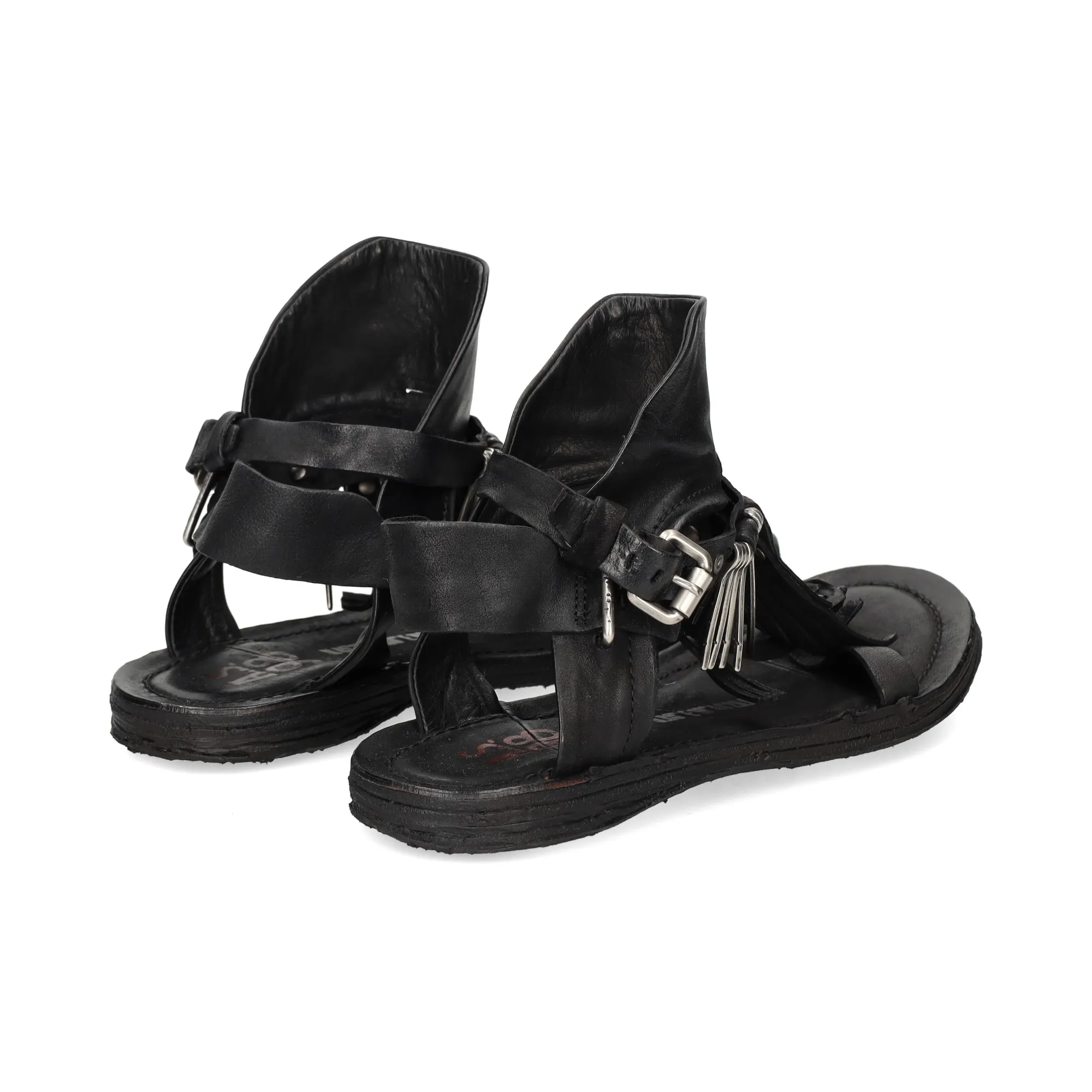 A.S.98 Sandalias planas de Mujer 5102 6002 NERO