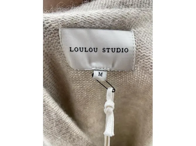 Autre Marque Camiseta de punto LOULOU STUDIO.Lana M internacional Beige 