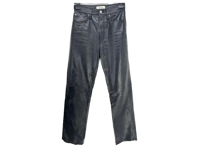 Autre Marque Pantalón AGOLDE T.US 24 Piel Negro 