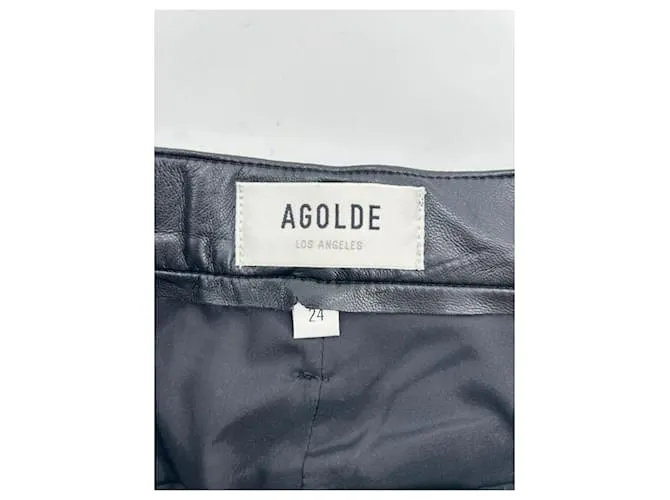 Autre Marque Pantalón AGOLDE T.US 24 Piel Negro 