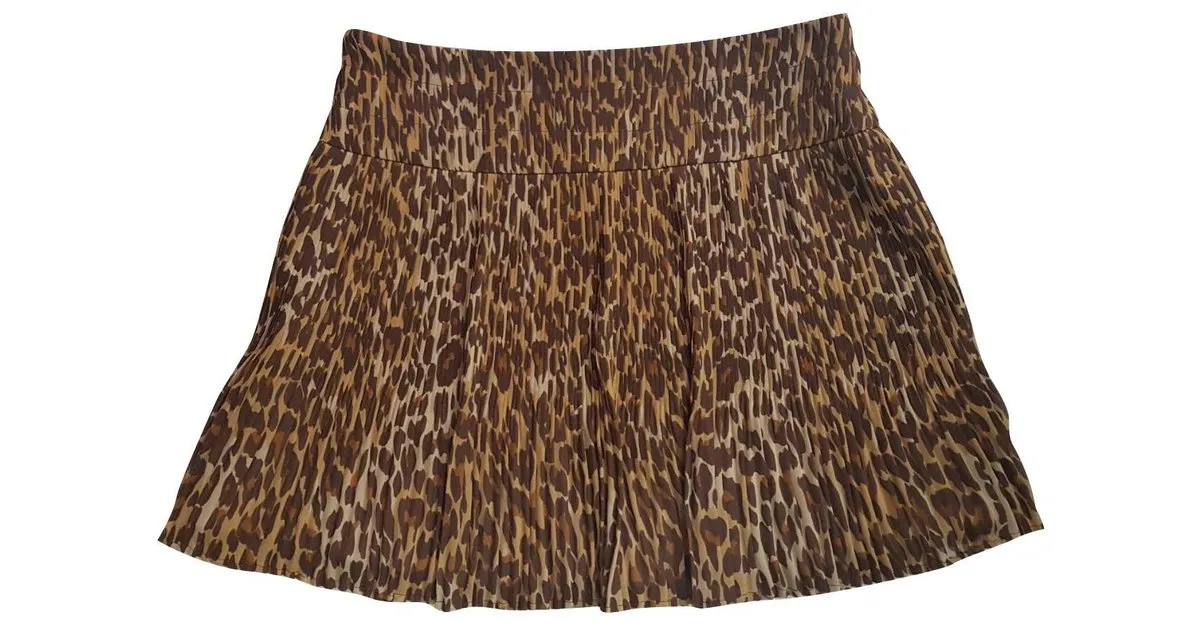 Autre Marque Skirt Envie Multicolor Estampado de leopardo 