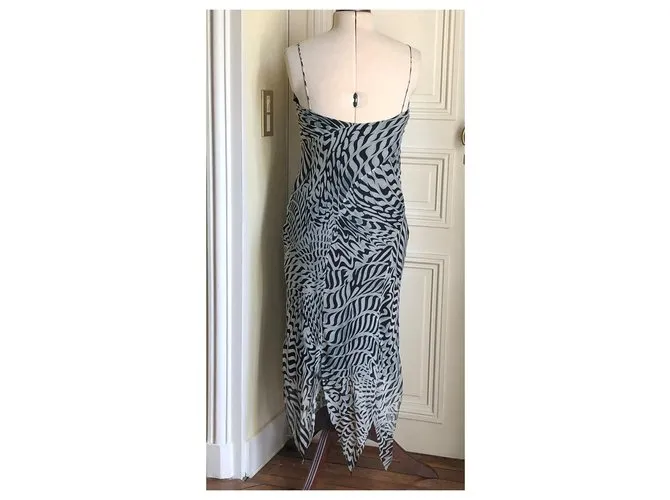 Autre Marque Vestido midi Lynn Adler Estampado de leopardo 