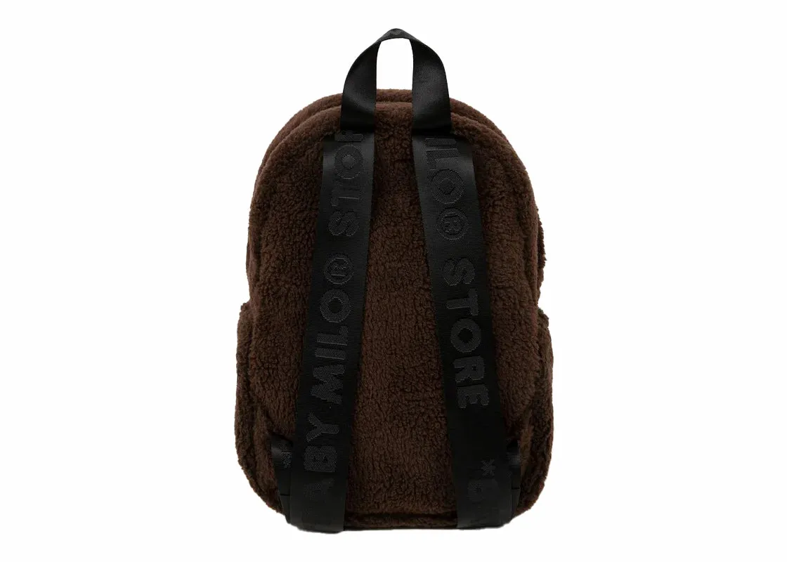 BAPE Baby Milo Fur Backpack Brown