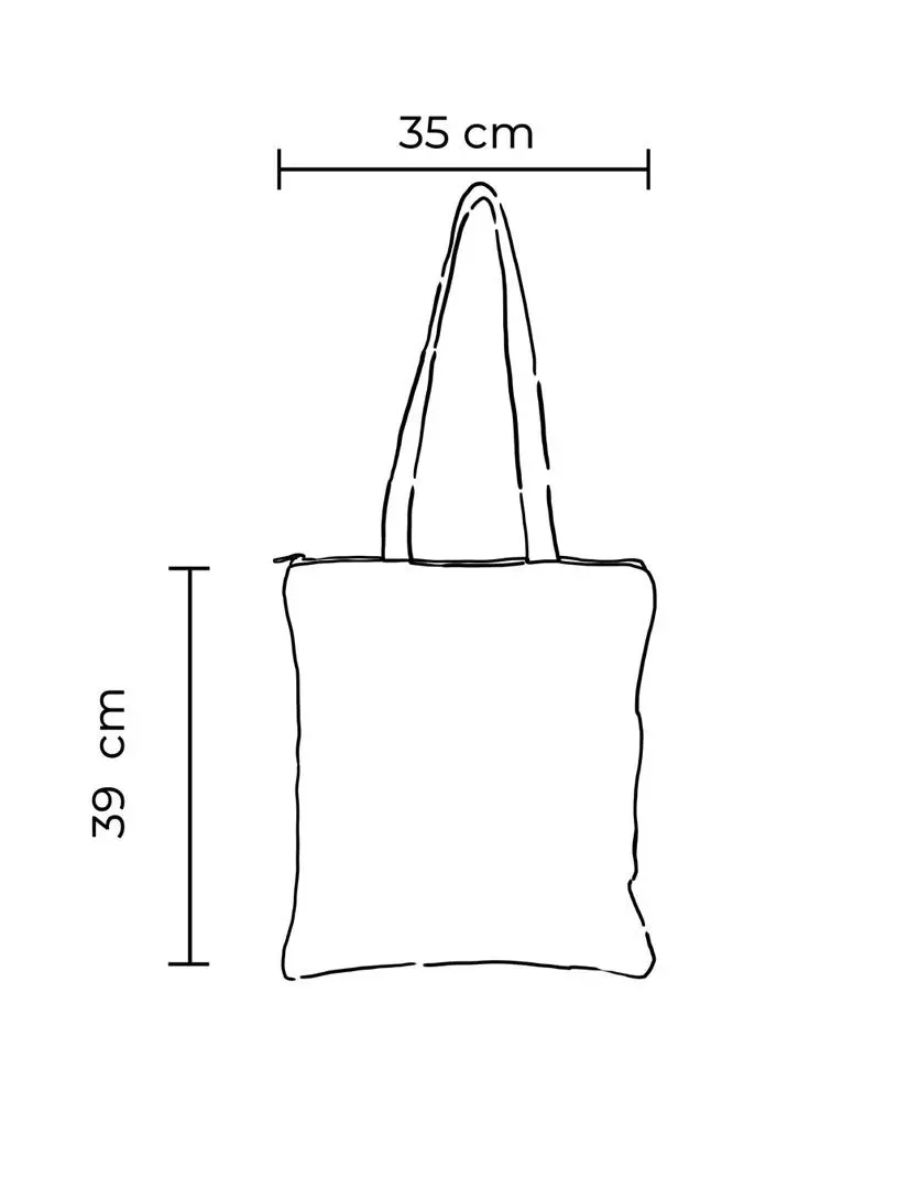 Bolso tote reciclado estampado avellana