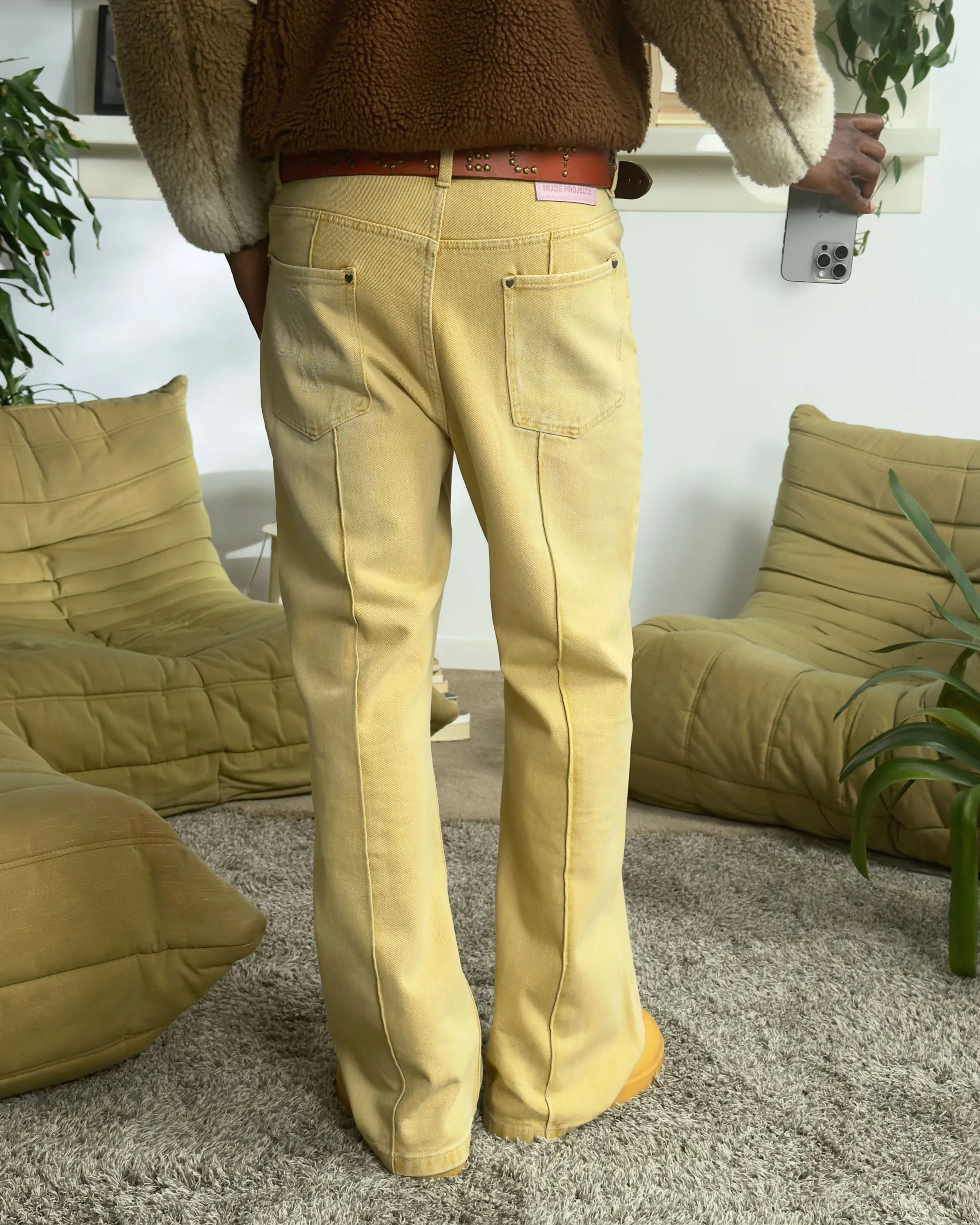 BOOTCUT PANTS YELLOW