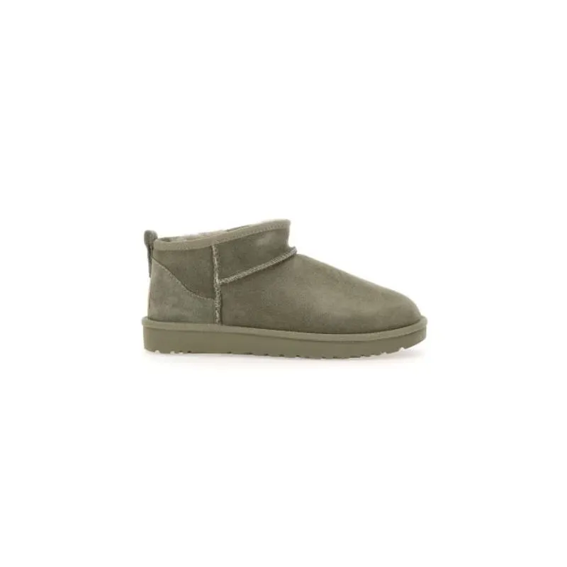 Botas de invierno para mujer UGG Classic Ultra Mini (verde musgo)