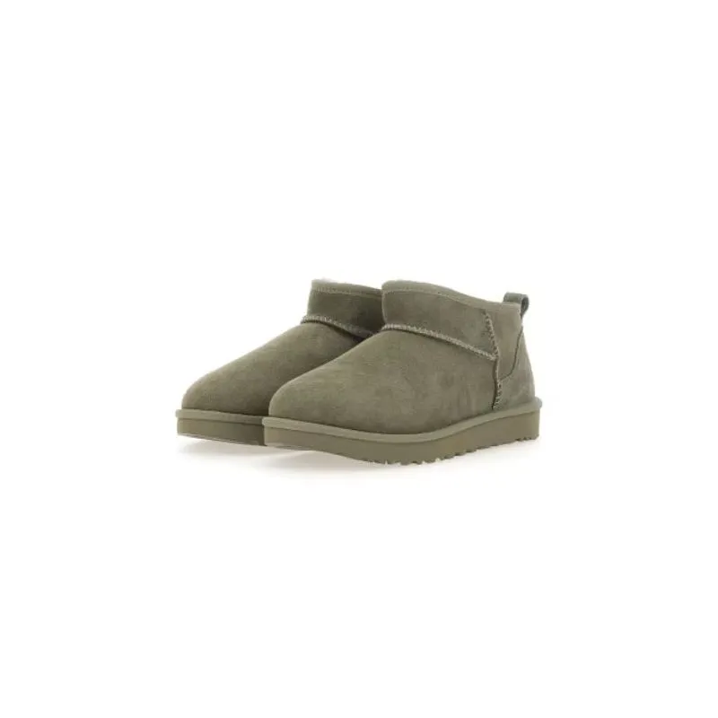 Botas de invierno para mujer UGG Classic Ultra Mini (verde musgo)