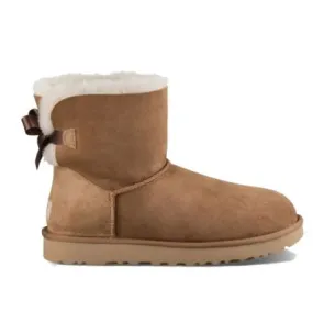 Botas de invierno UGG Mini Bayley Bow II (Castaño) Mujer