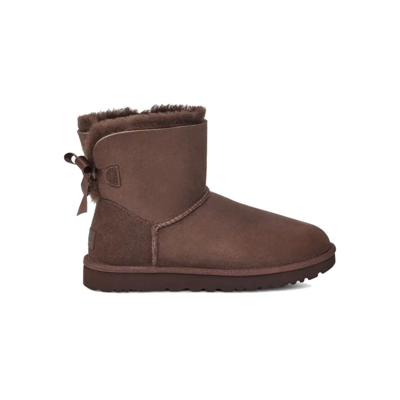 Botas de invierno UGG Mini Bayley Bow II (cedro quemado) Mujer