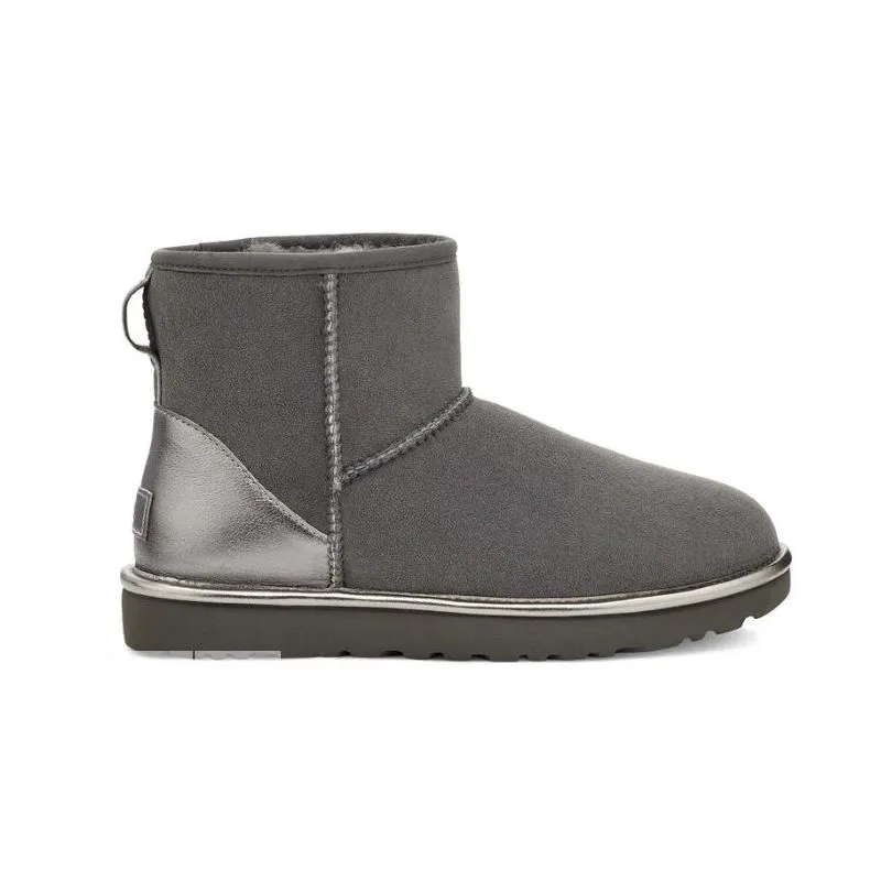 Botas UGG Classic Mini shine (carbón) mujer