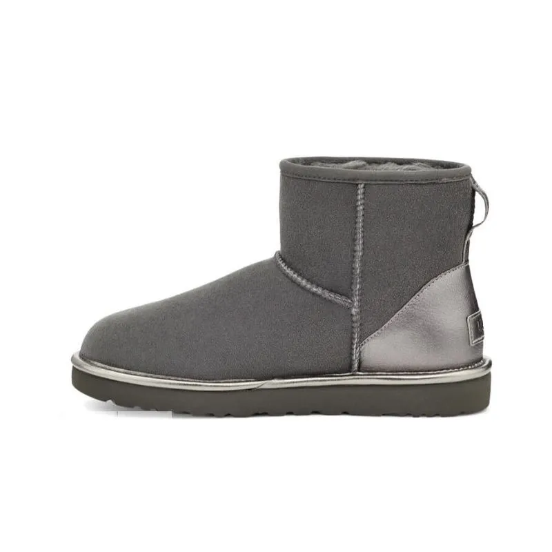 Botas UGG Classic Mini shine (carbón) mujer