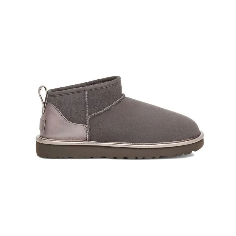 Botas UGG Classic Ultra Mini shine (carbón) mujer