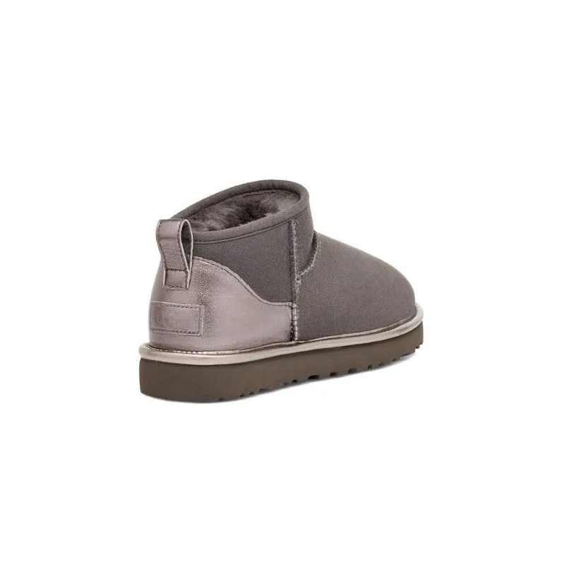 Botas UGG Classic Ultra Mini shine (carbón) mujer