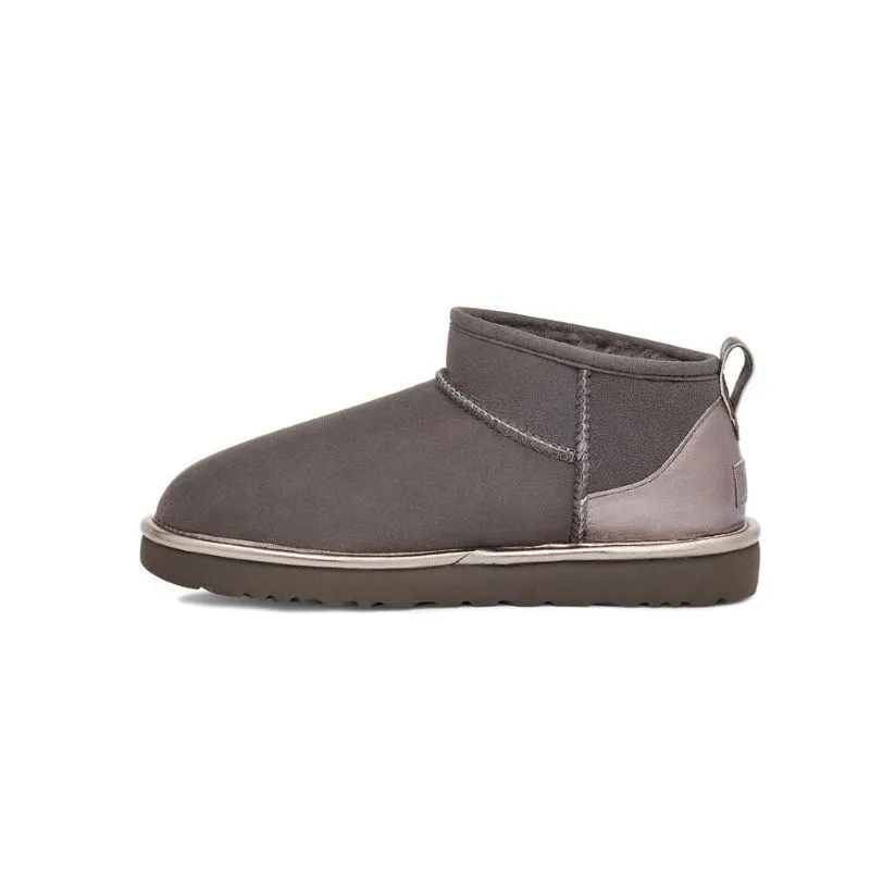 Botas UGG Classic Ultra Mini shine (carbón) mujer