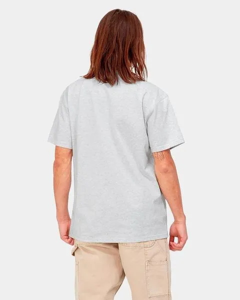 Camiseta CARHARTT AMERICAN SCRIPT - Ash Heather