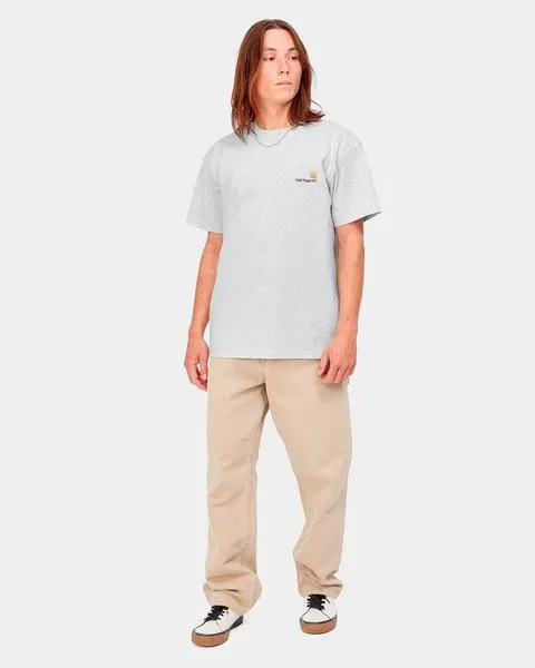 Camiseta CARHARTT AMERICAN SCRIPT - Ash Heather