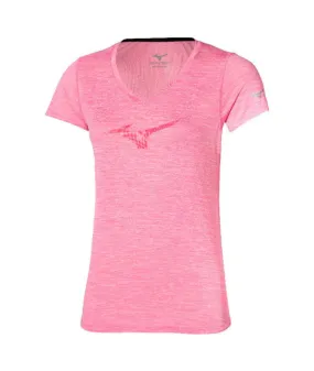 Camiseta de Fitness Mizuno Core RB Rosa Mujer