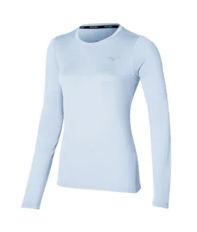 Camiseta de Fitness Mizuno Impulse Core Ls Mujer Azul