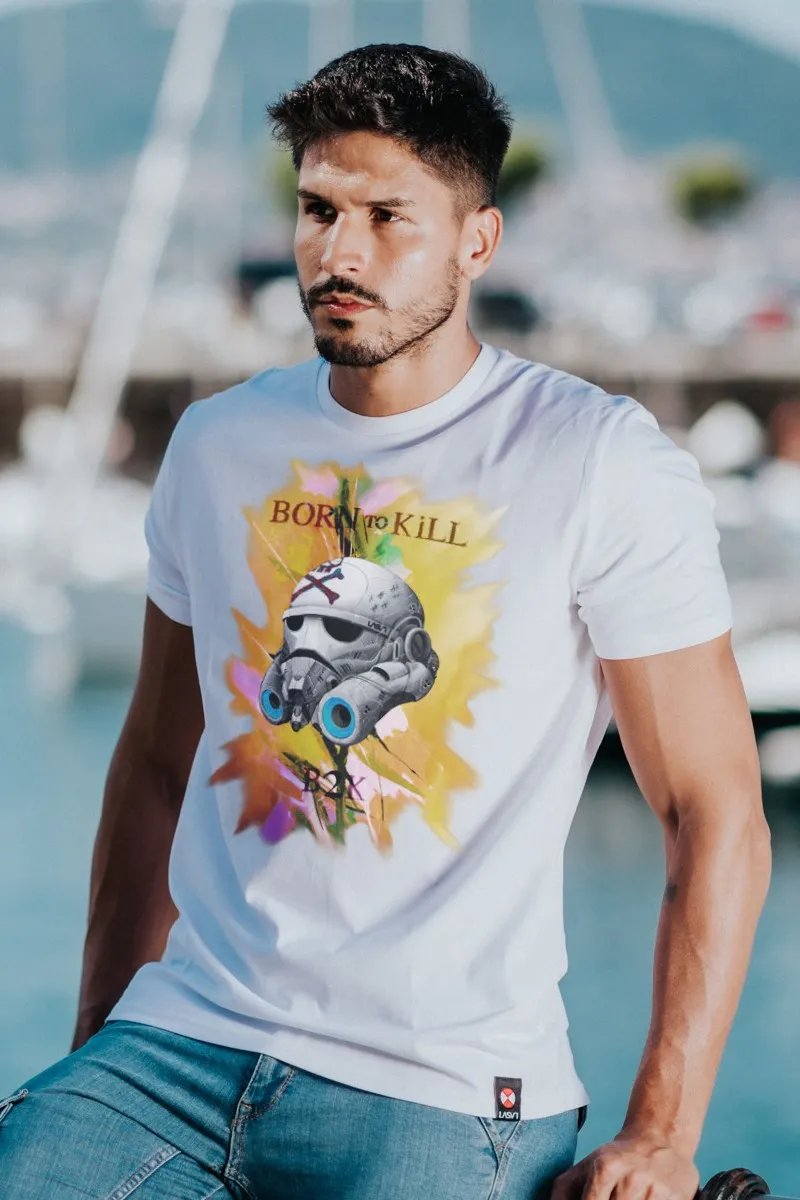 Camiseta de hombre B2K blanca