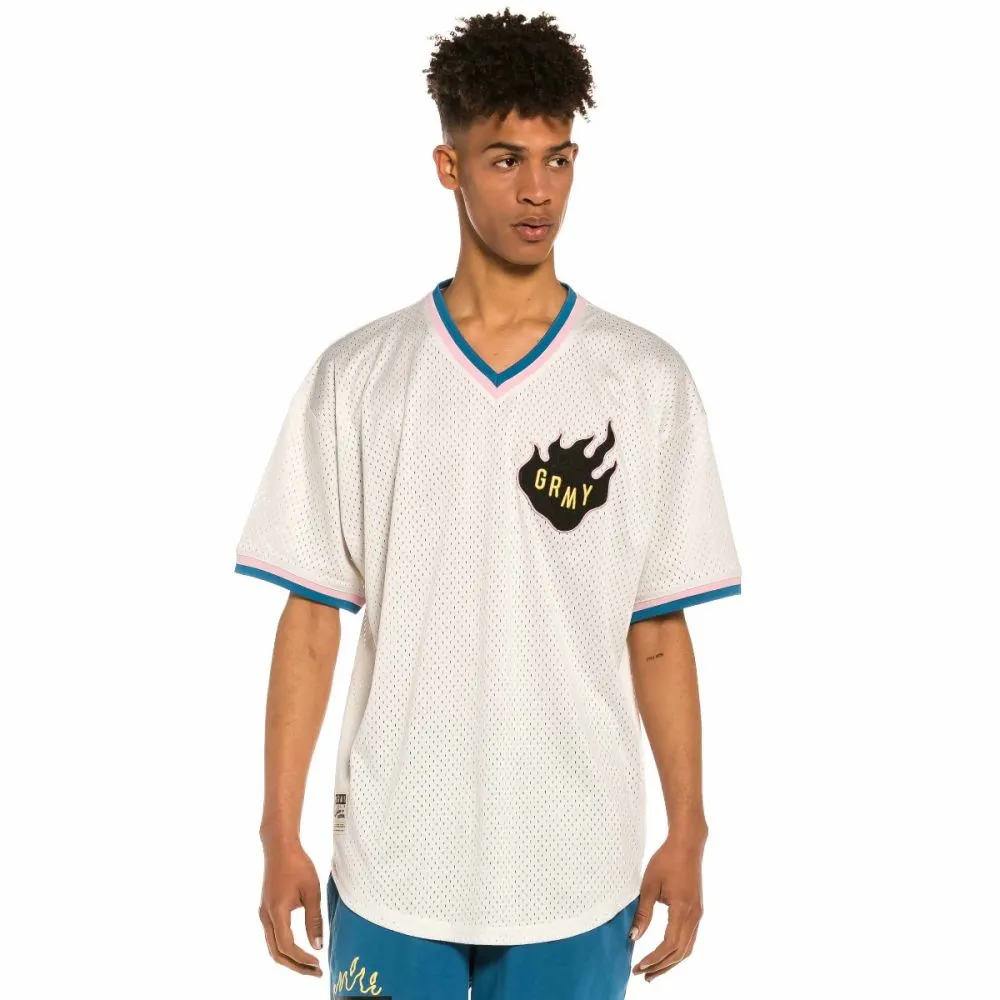 CAMISETA DE MESH GRIMEY TRESPASS  WHITE| SUMMER 22