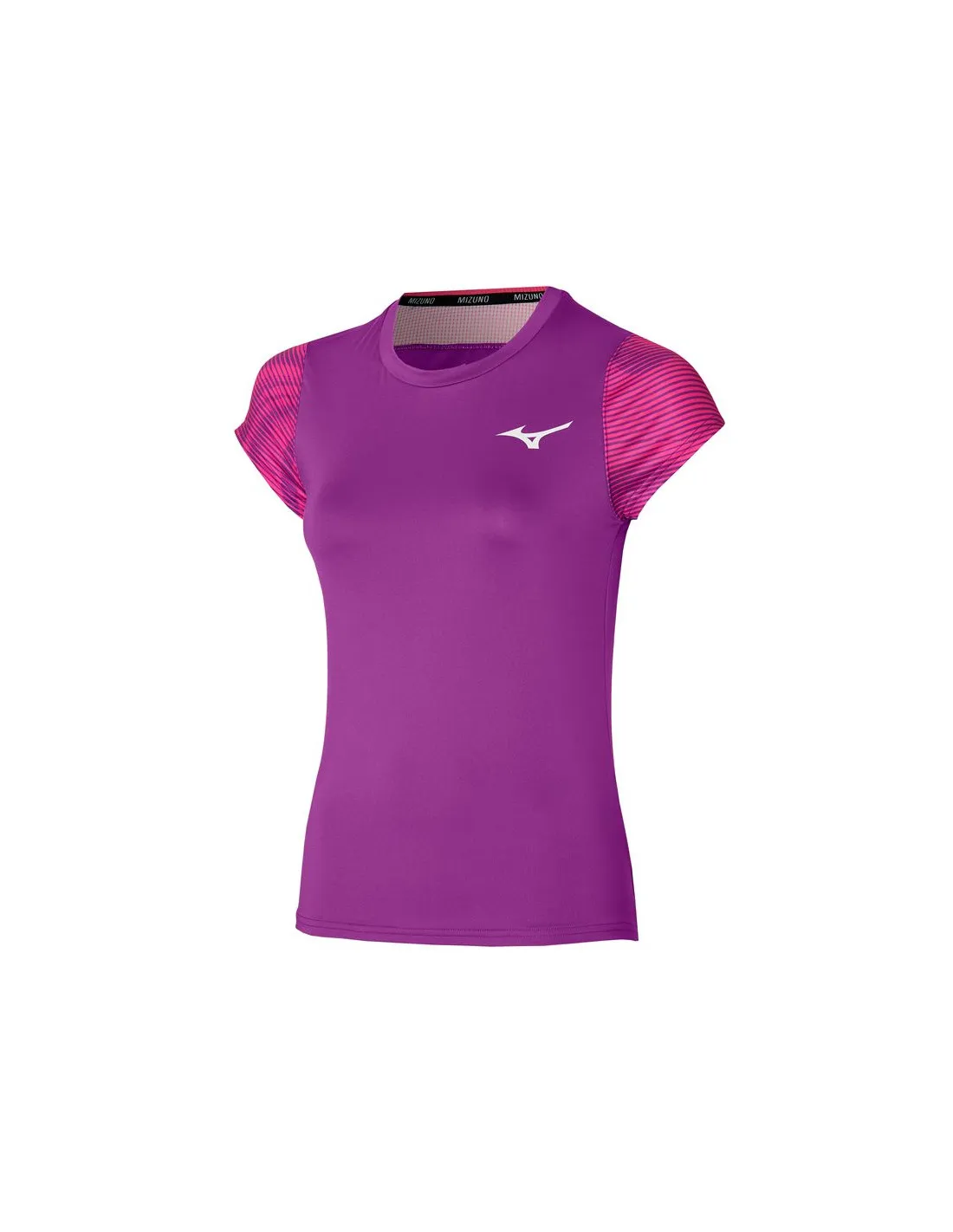 Camiseta de Pádel Mizuno Charge Printed Mujer Púrpura