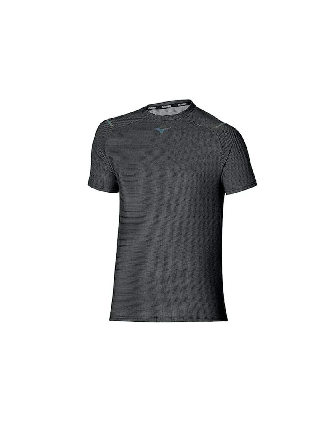 Camiseta de Running Mizuno Dry Aeroflow Dope Dyed Negro Hombre