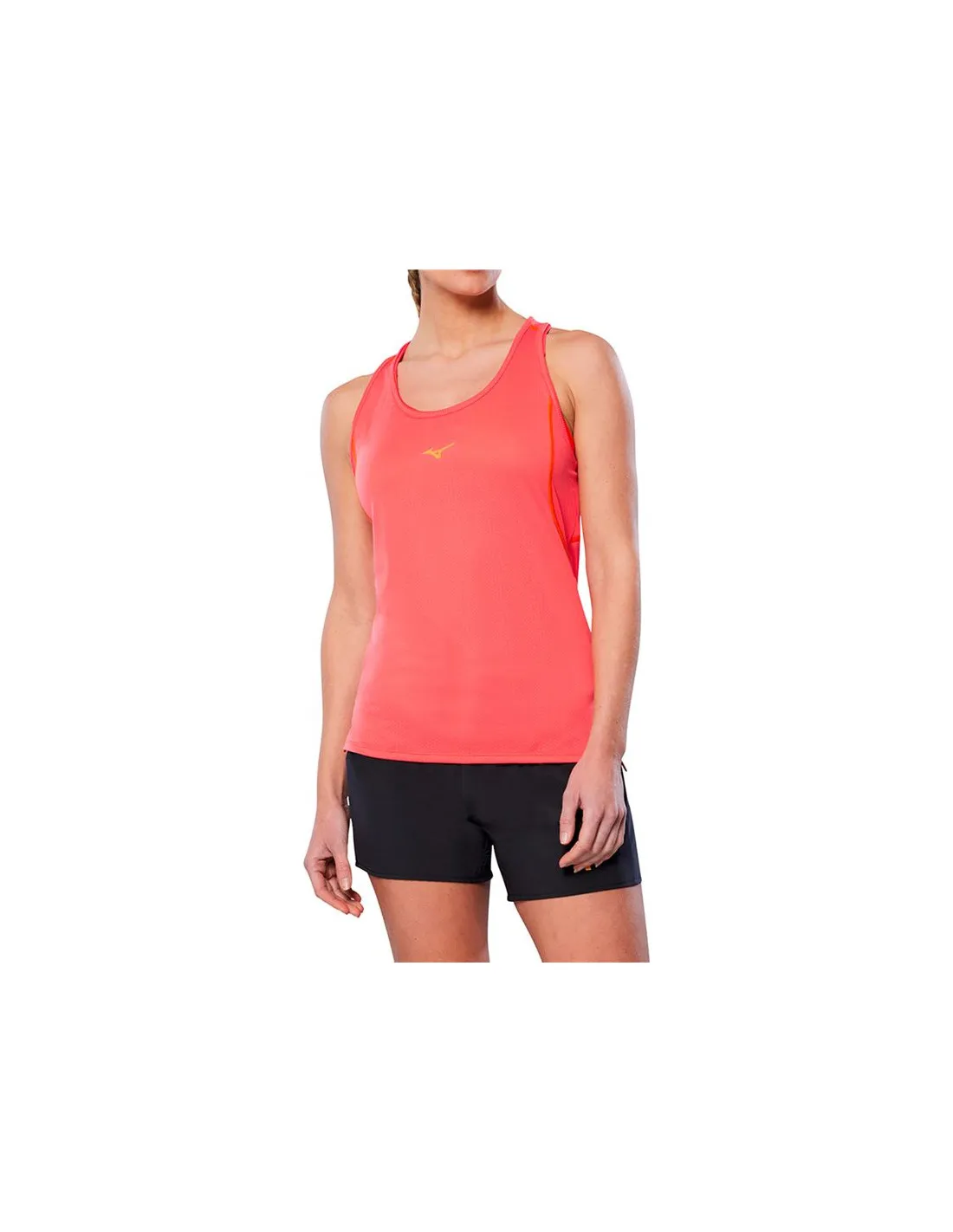 Camiseta de Running Mizuno Dryaeroflow Mujer Rojo