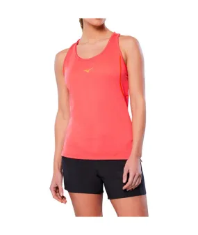 Camiseta de Running Mizuno Dryaeroflow Mujer Rojo