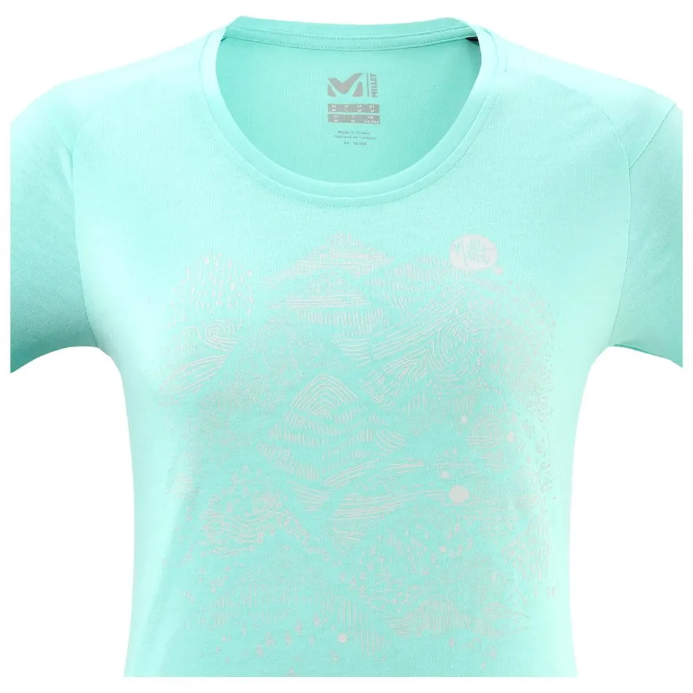 Camiseta de trekking Millet Granite Shortsleeve W Aruba Blue