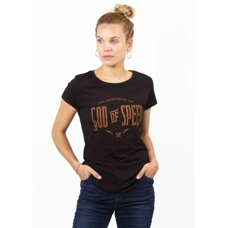 CAMISETA MOTO DIOS DE LA VELOCIDAD MUJER  JOHN DOE