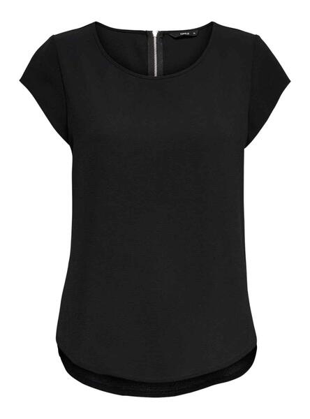 Camiseta Only Vic Solid Negro para Mujer