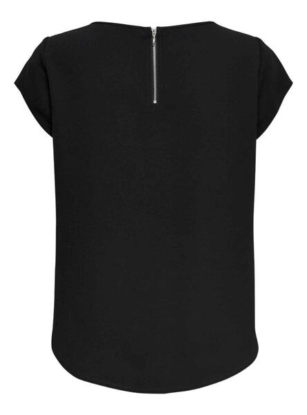 Camiseta Only Vic Solid Negro para Mujer