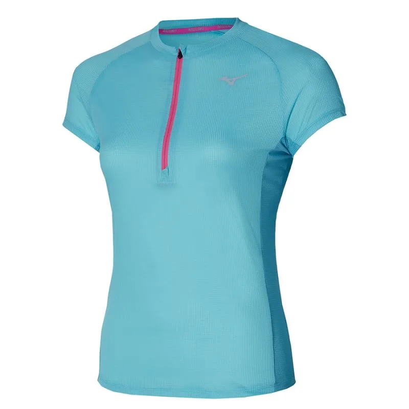 Camiseta trail/running Mizuno Trail Dryaeroflow HZ Tee (Antigua Sand) mujer