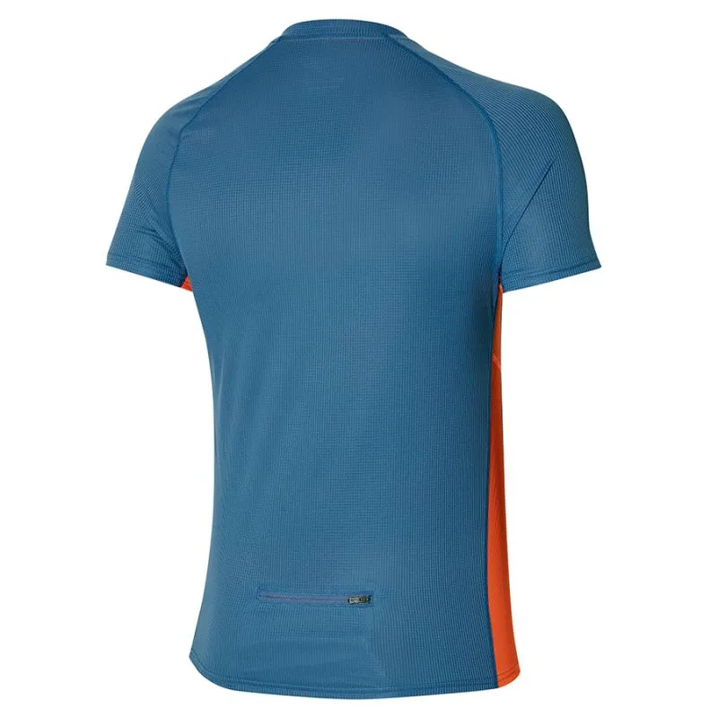 Camiseta trail/running Mizuno Trail Dryaeroflow HZ Tee (Blue Ash) hombre