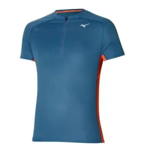 Camiseta trail/running Mizuno Trail Dryaeroflow HZ Tee (Blue Ash) hombre