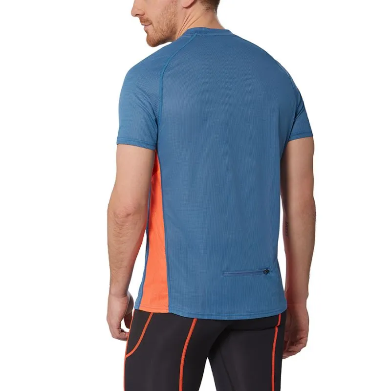 Camiseta trail/running Mizuno Trail Dryaeroflow HZ Tee (Blue Ash) hombre