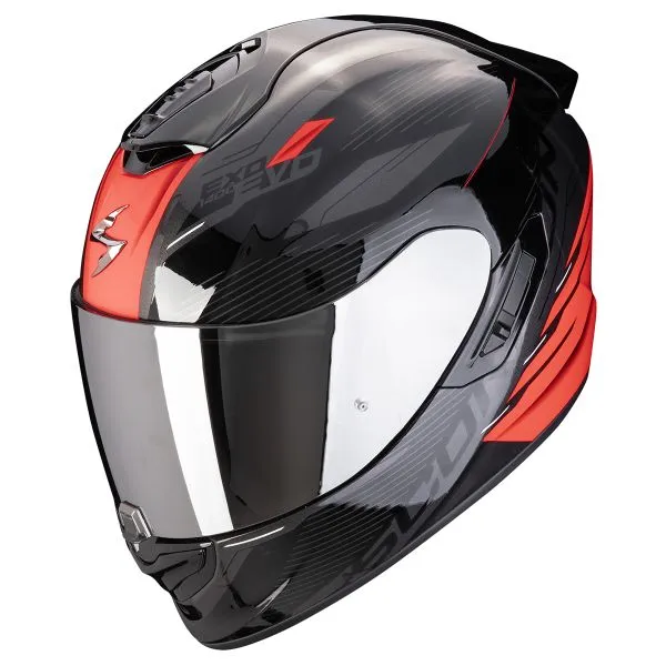 Casco Scorpion Exo 1400 Evo II Air Luma Black Red 