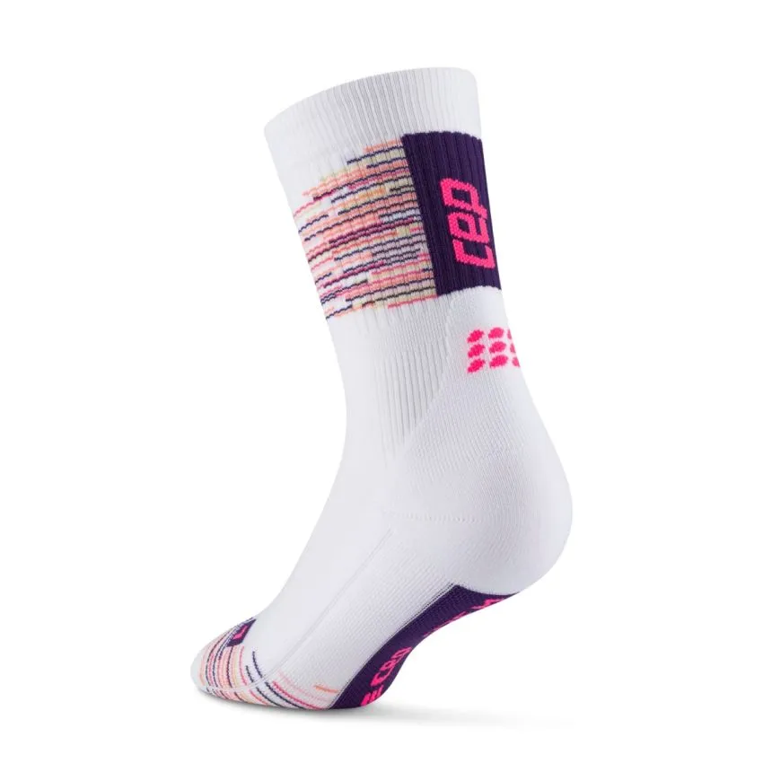 CEP Mujer Calcetines Paris Vibes 80's Mid Cut Sock Blanco 